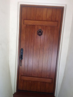 Faux wood finish